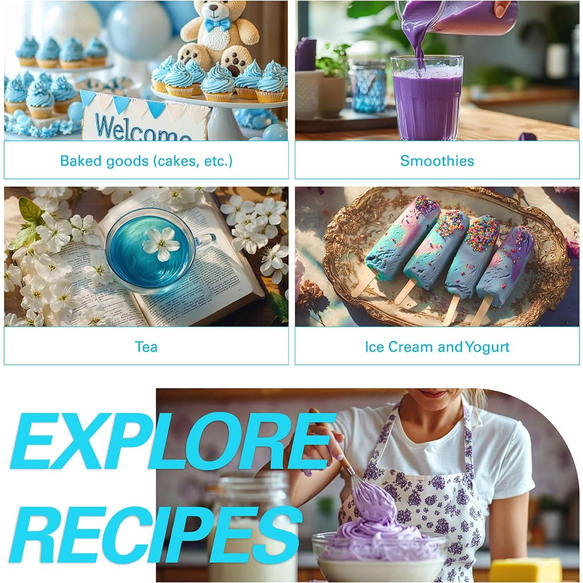 Polvo de Flor de Guisante Mariposa WEETEE 99g - 100% Natural