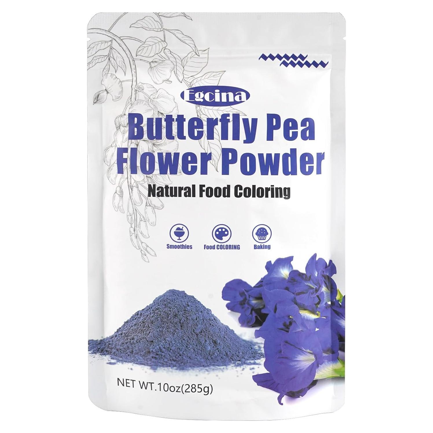 Polvo de Flor de Guisante Mariposa Egcina 283g - Colorante Natural