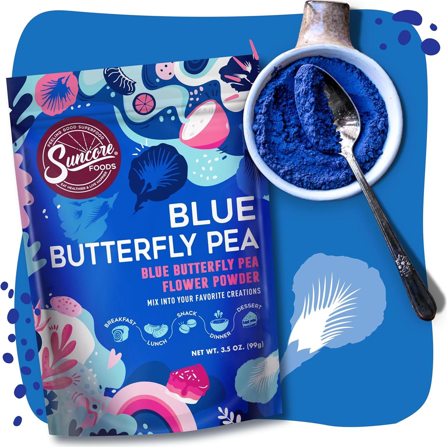 Polvo de Guisante Mariposa Azul Suncore Foods 99.22g Sin Gluten