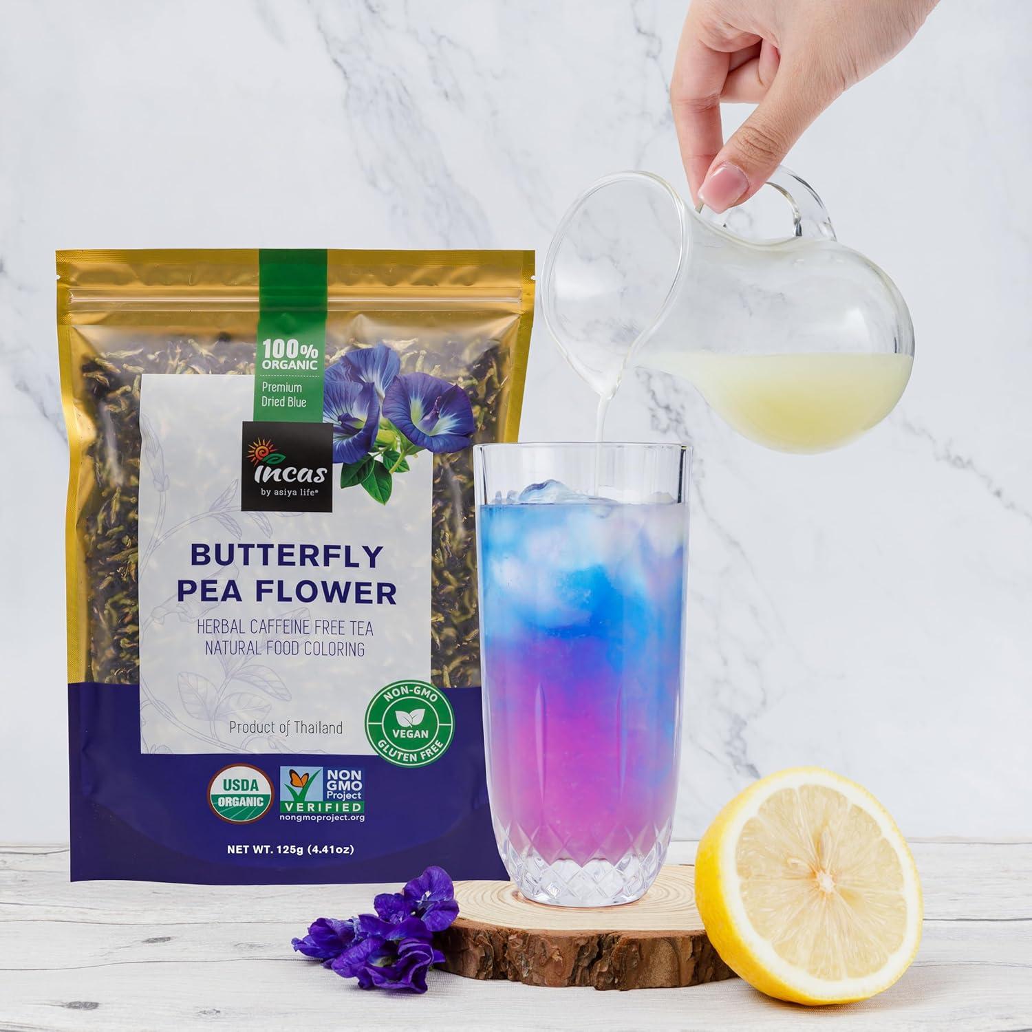 Flor de Guisante Mariposa Orgánica Incas 375 Tazas 124.5g