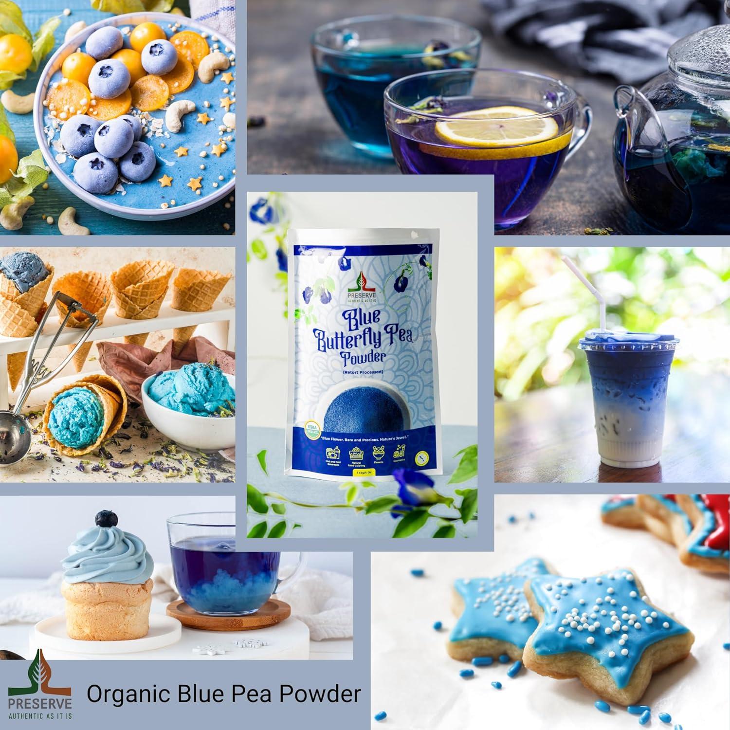 Polvo de Flor de Guisante Azul 113g - Silk Foods Ceylon, Vegano