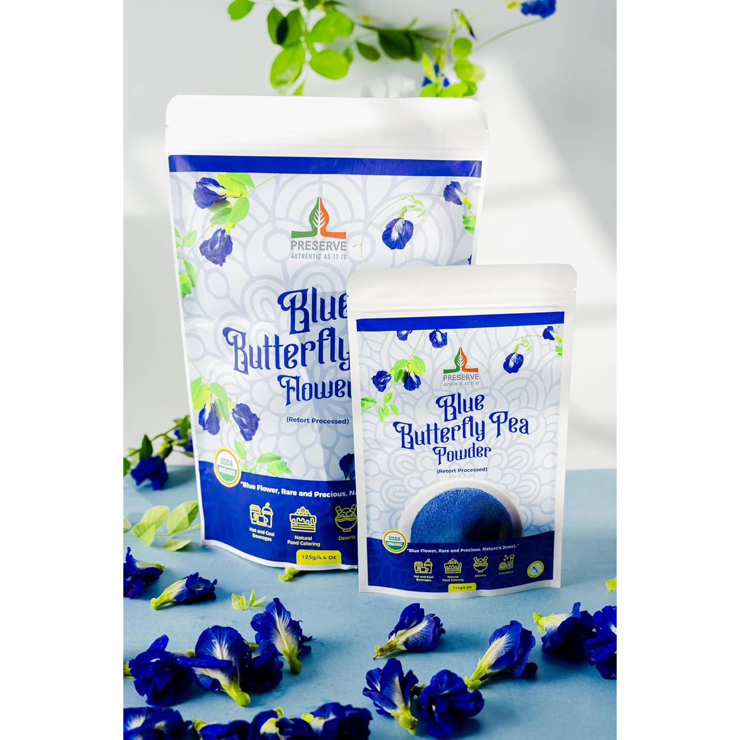 Polvo de Flor de Guisante Azul 113g - Silk Foods Ceylon, Vegano