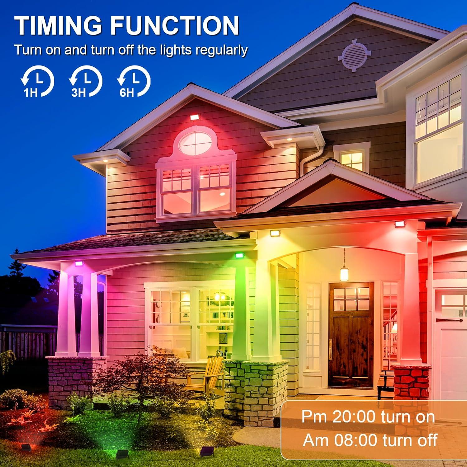 Luz de Inundación LED YAYZA! RGBW Control Remoto 300W