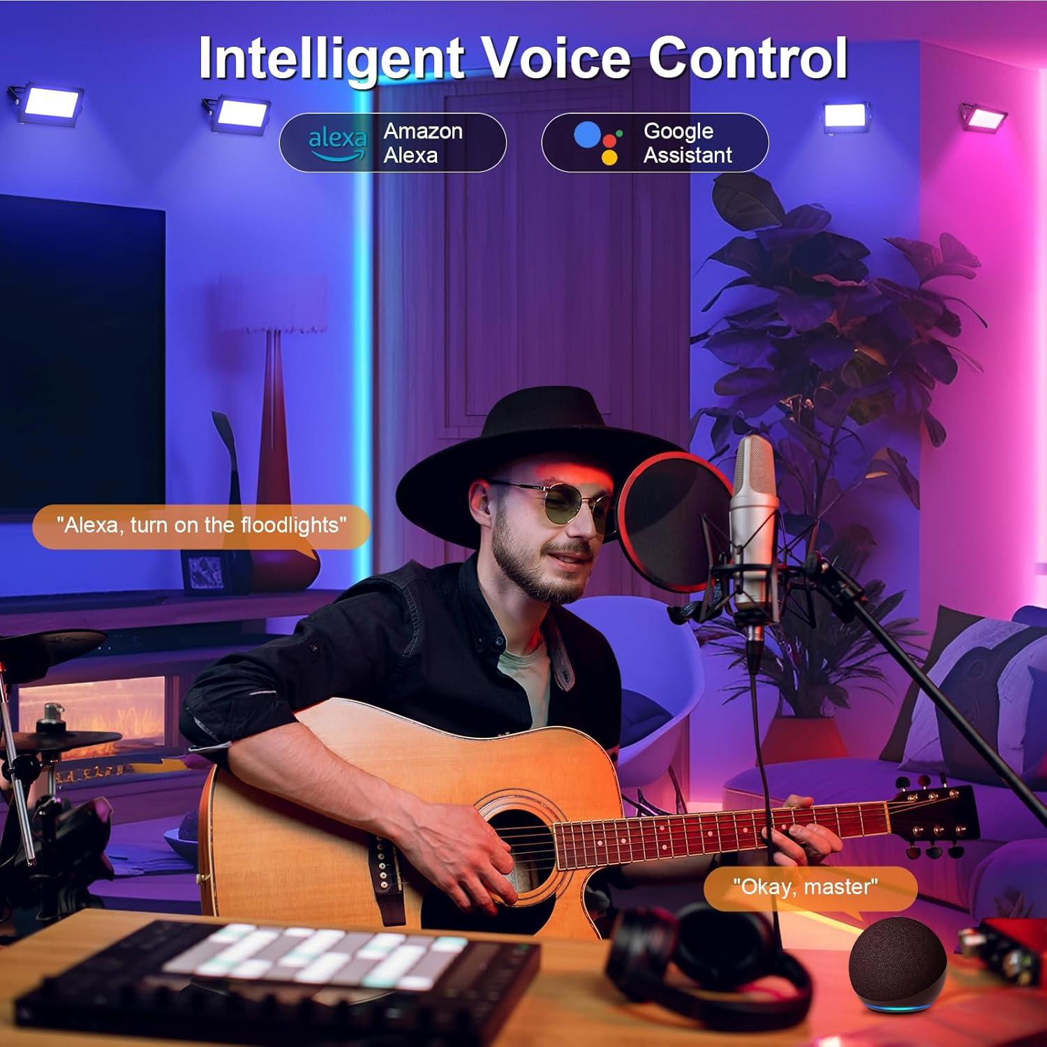 Luz de Inundación LED YAYZA! RGBW Control Remoto 300W