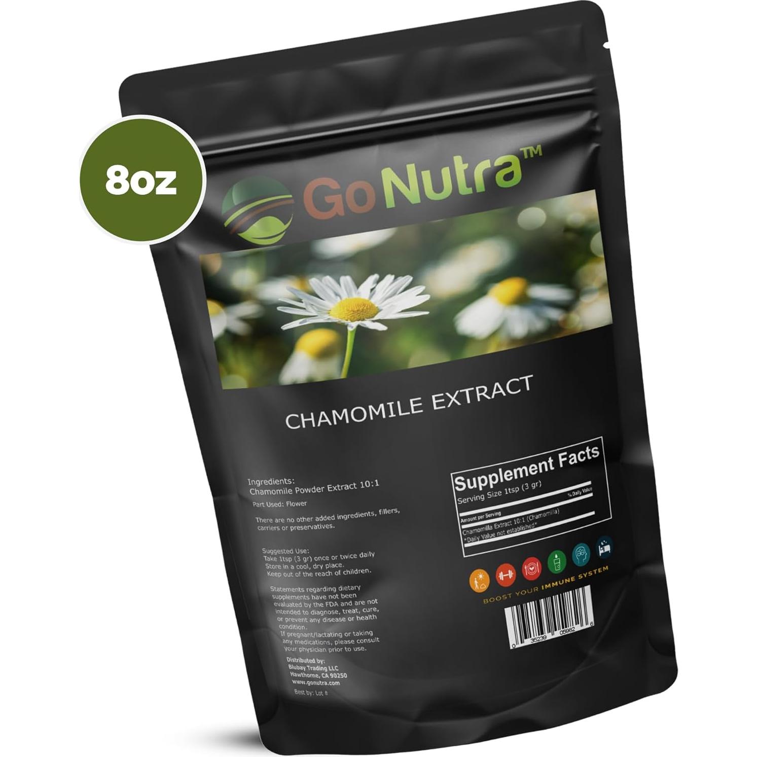 Go Nutra Extracto de Manzanilla en Polvo 10:1 227 g Suplemento