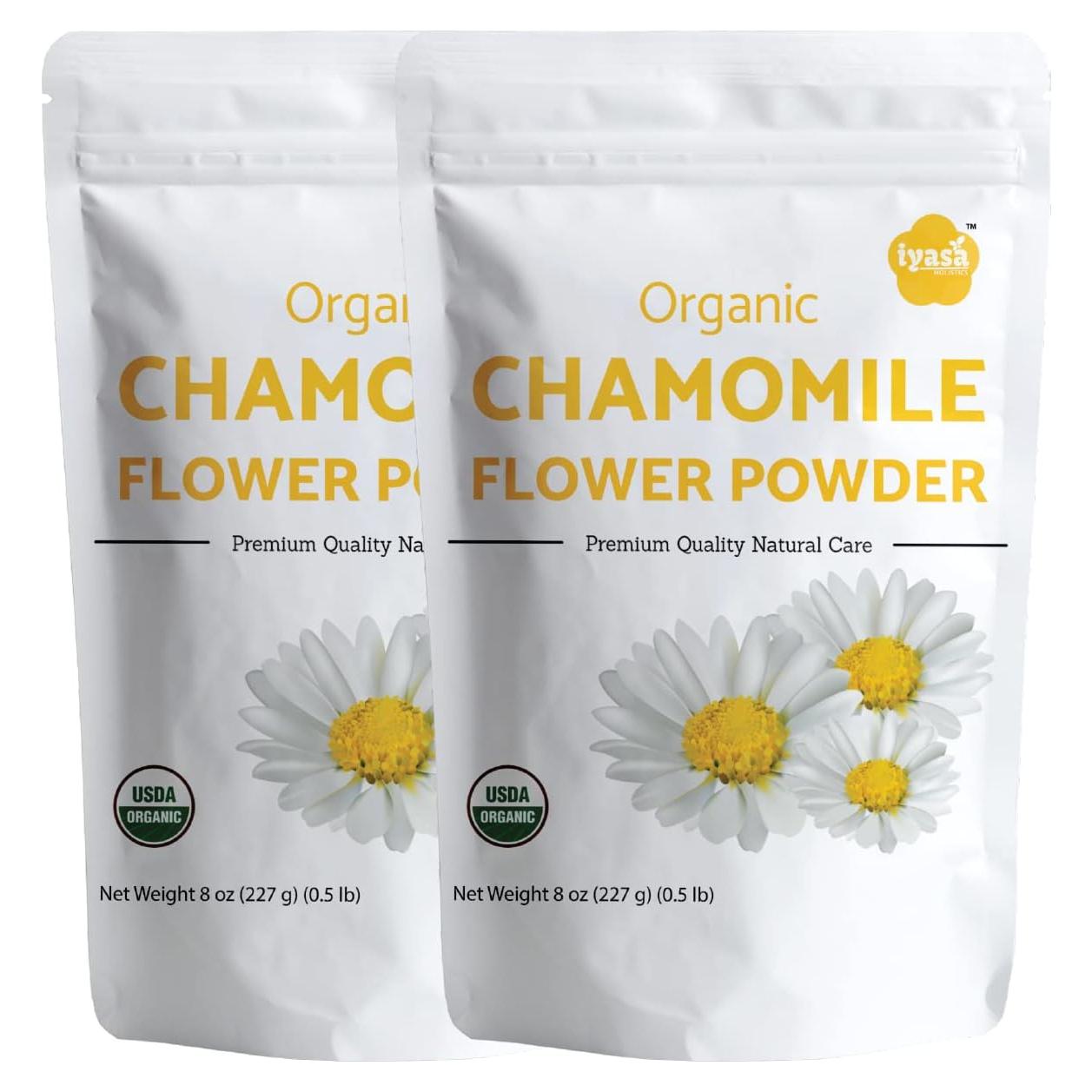 Polvo de Manzanilla Orgánico Iyasa Holistics 453g - Grado Alimenticio