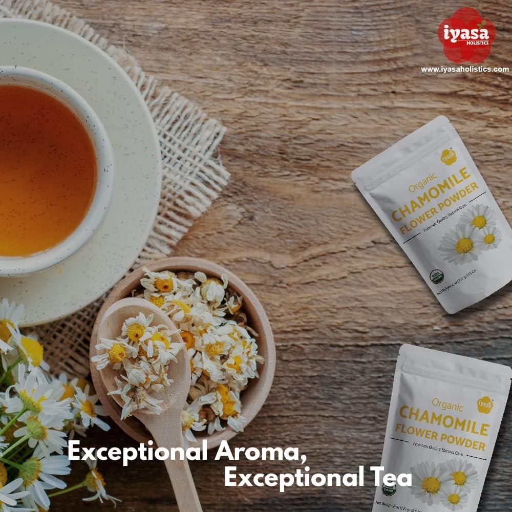 Polvo de Manzanilla Orgánico Iyasa Holistics 453g - Grado Alimenticio