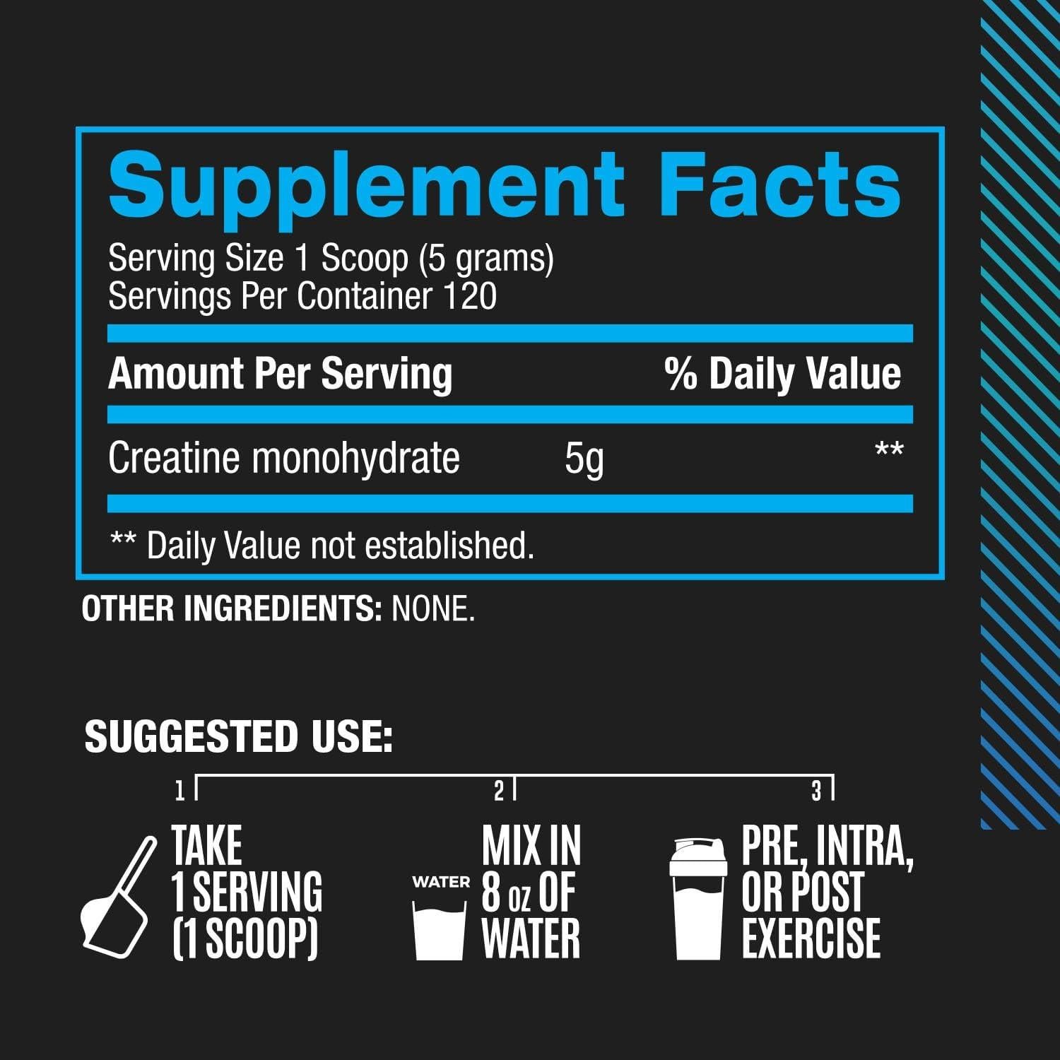 Creatina Micronizada BPI Sports 600g - Aumenta Fuerza y Recuperación