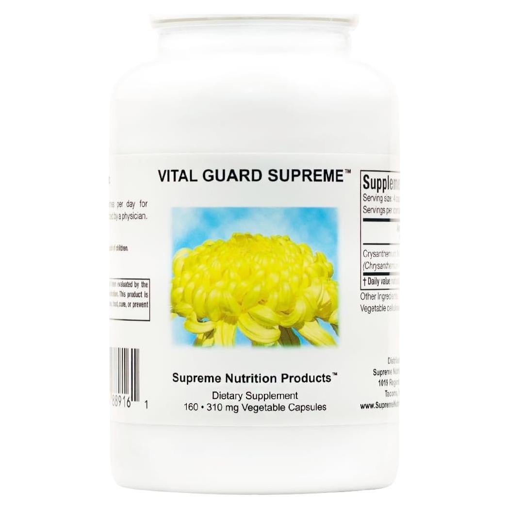 Cápsulas Vegetarianas Crisantemo Puro Supreme Nutrition 160u
