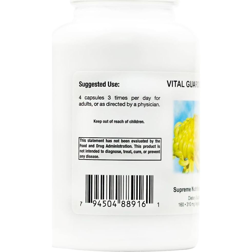 Cápsulas Vegetarianas Crisantemo Puro Supreme Nutrition 160u