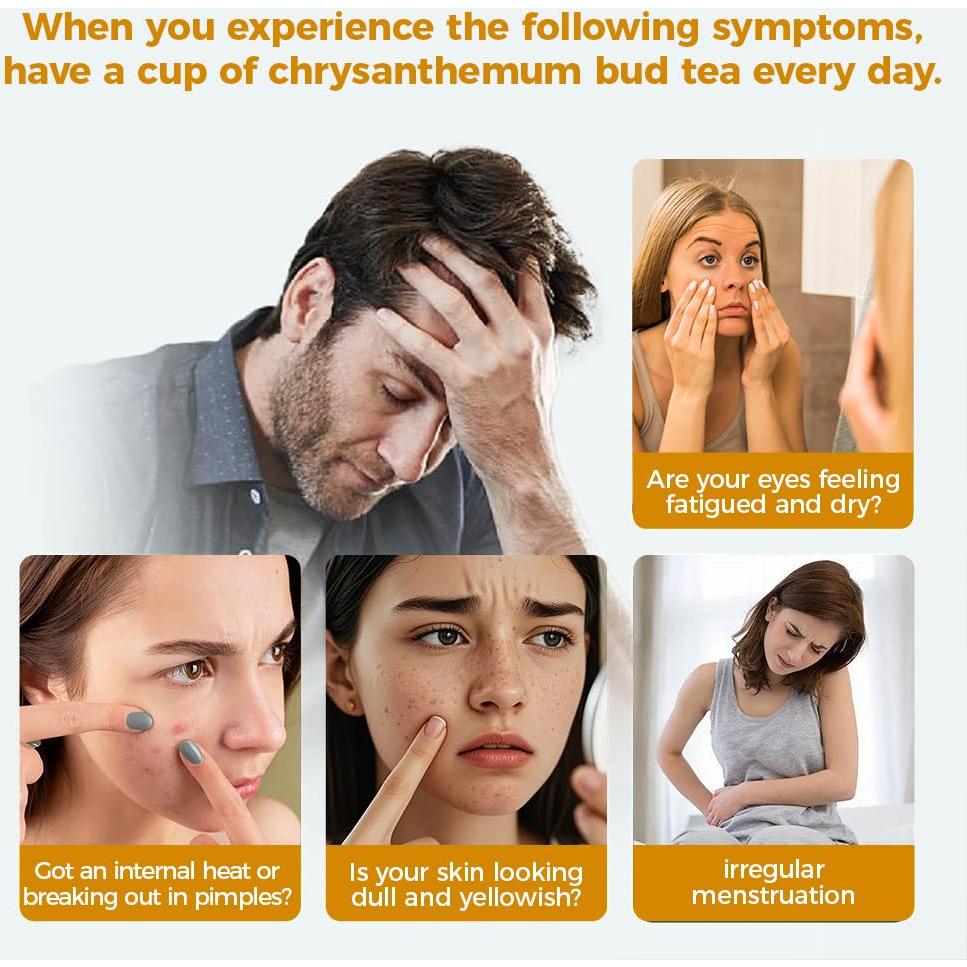 Té de crisantemo natural 150g WOTIHA - Sin cafeína, sin aditivos