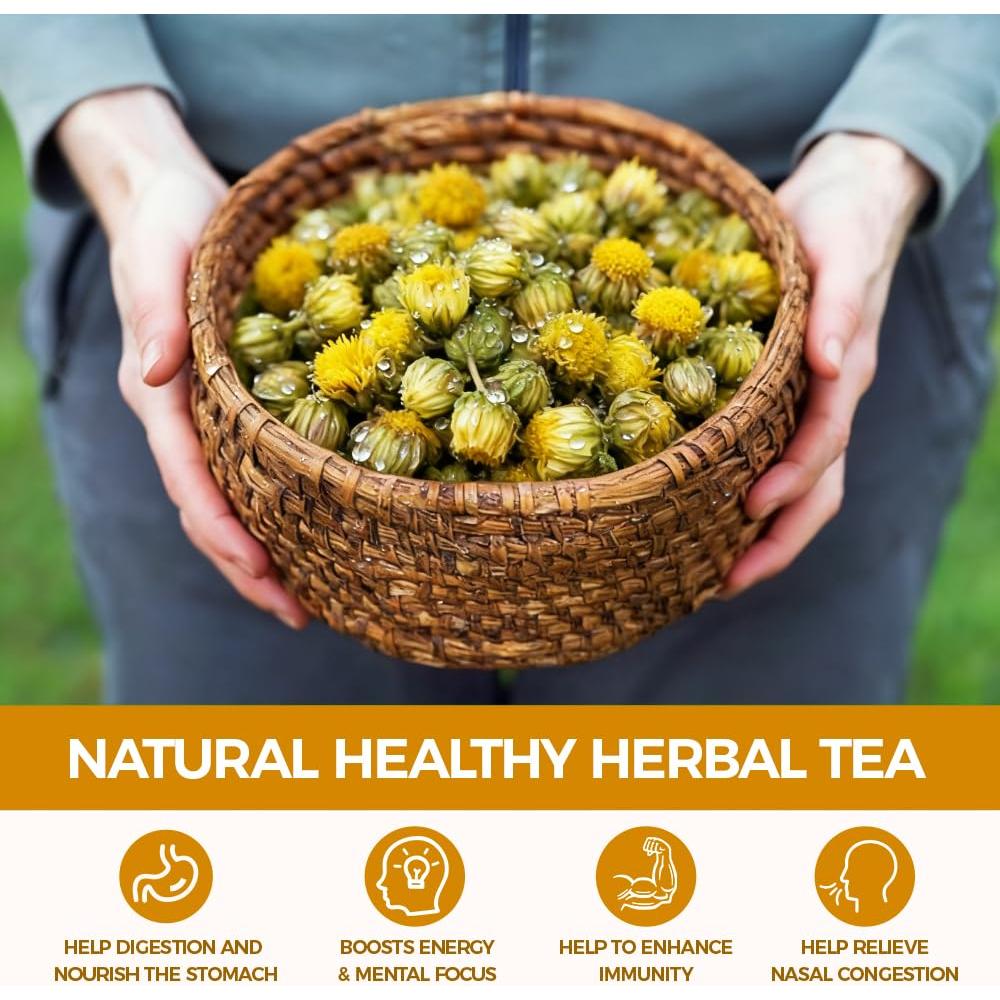 Té de crisantemo natural 150g WOTIHA - Sin cafeína, sin aditivos