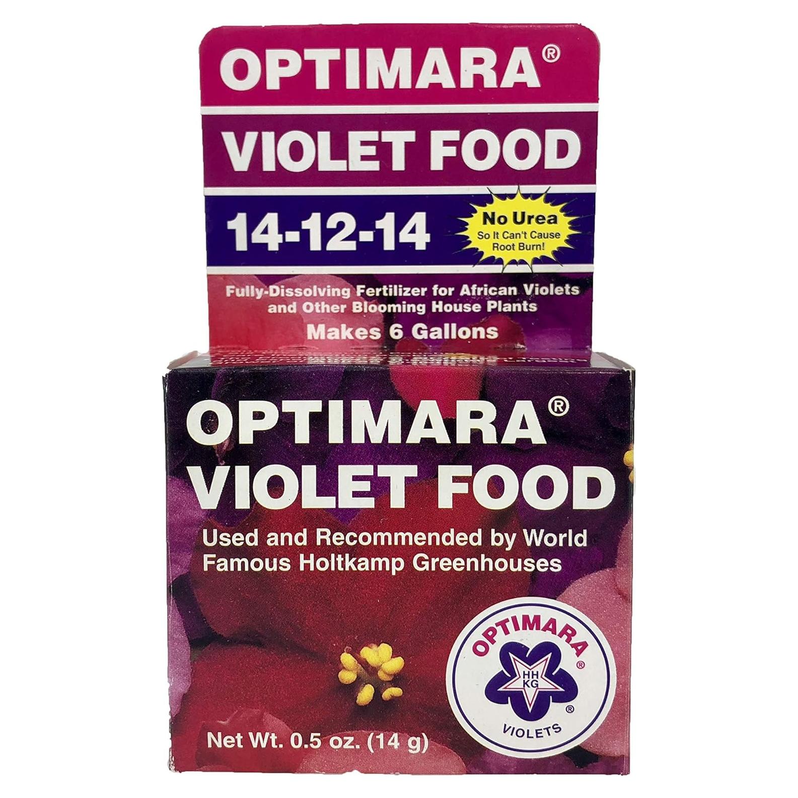 Fertilizante Líquido para Violetas Optimara 14-12-14 6 Bolsas