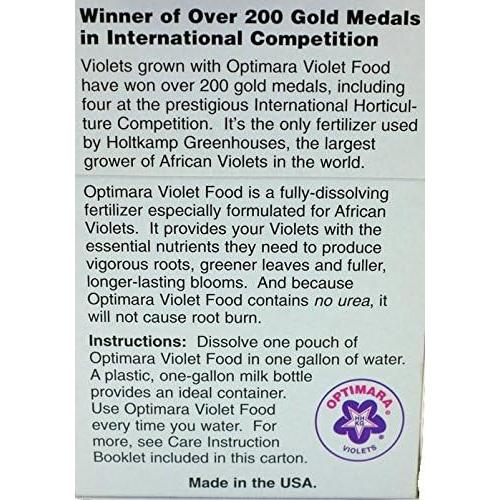 Fertilizante Líquido para Violetas Optimara 14-12-14 6 Bolsas