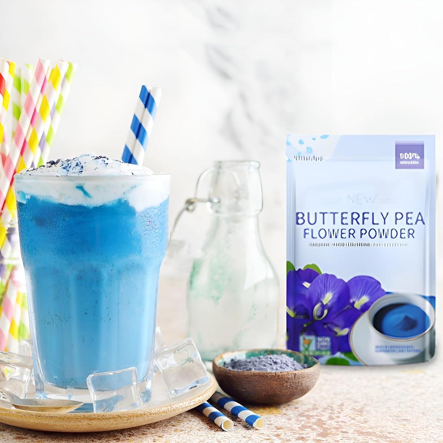 Polvo de Flor de Guisante Mariposa Orgánico 20g - Colorante Natural