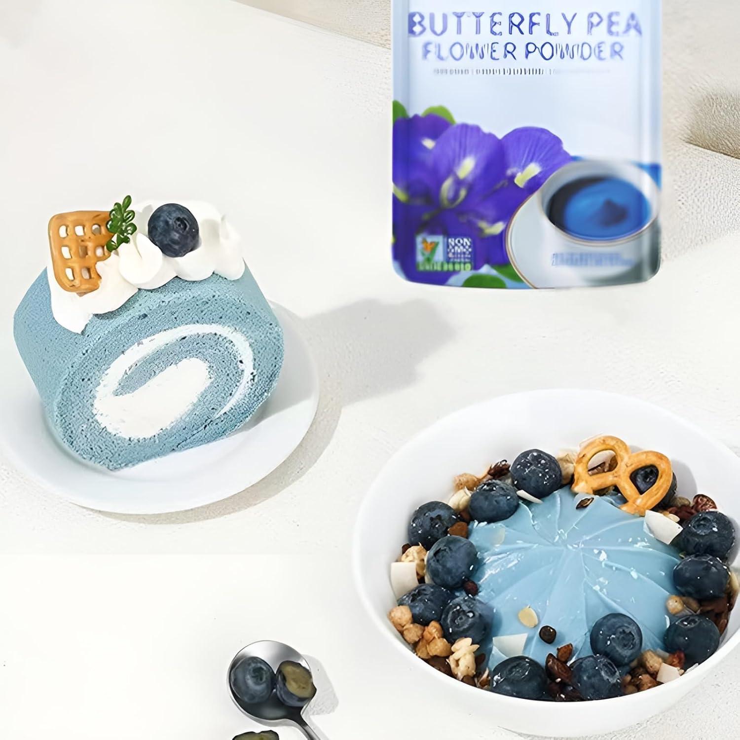 Polvo de Flor de Guisante Mariposa Orgánico 20g - Colorante Natural