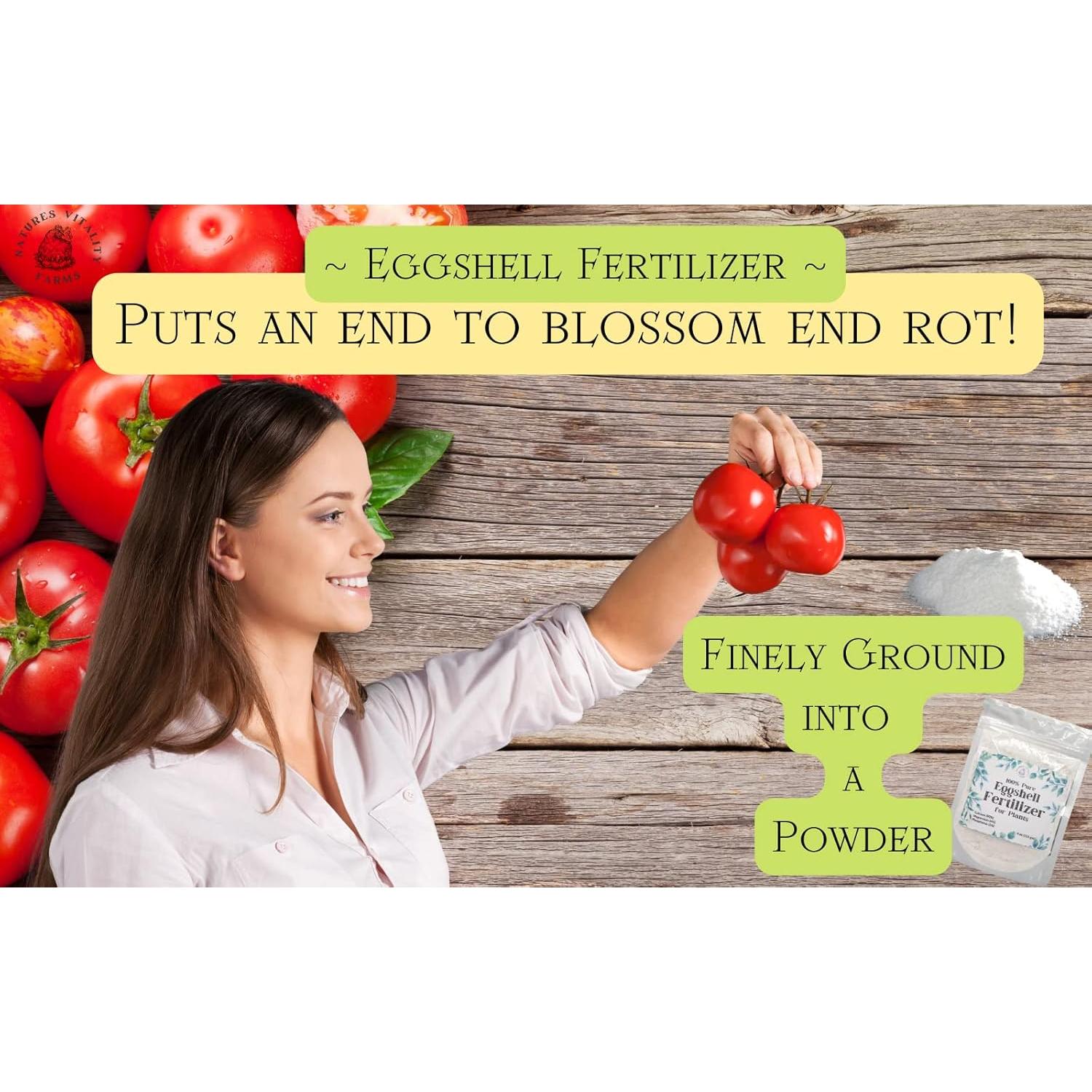 Fertilizante Natural en Polvo de Cáscara de Huevo 113g