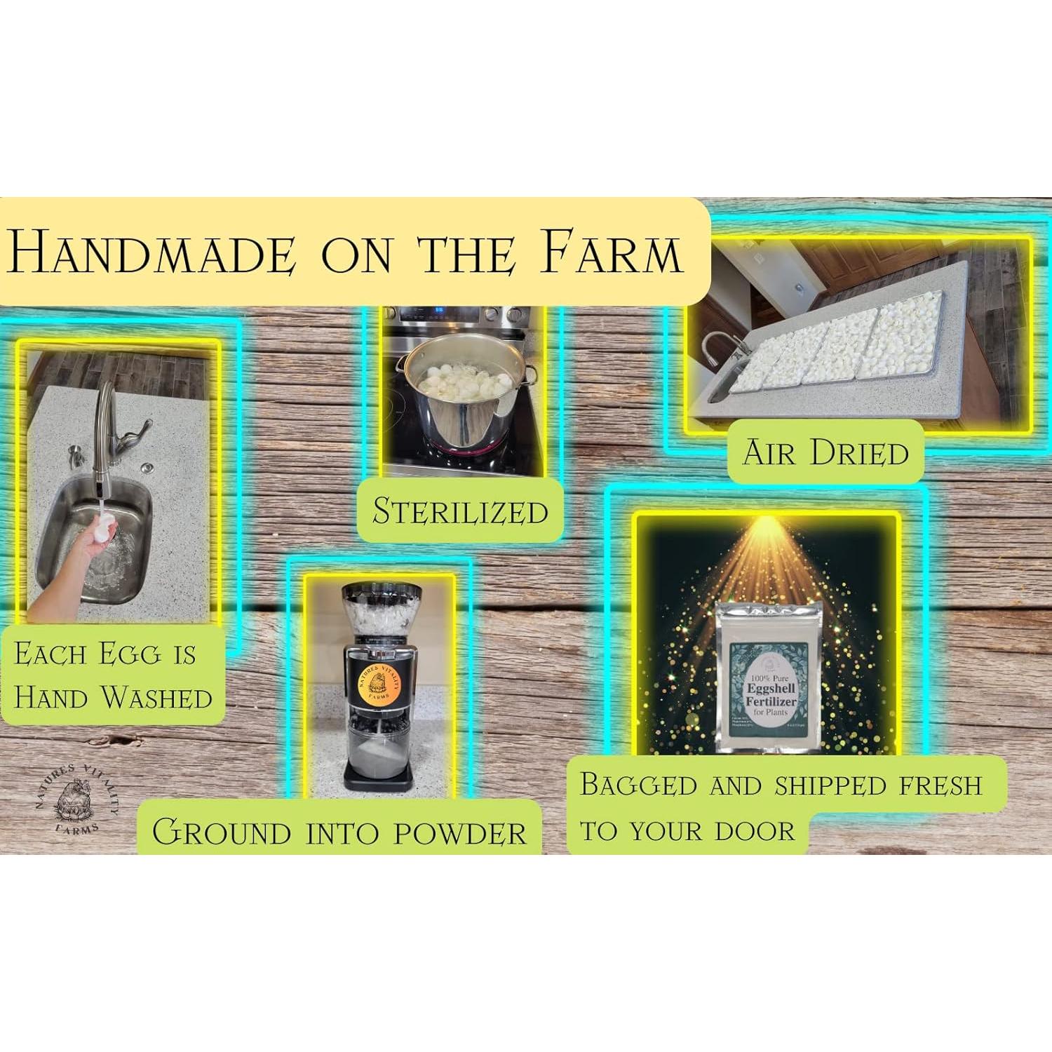 Fertilizante Natural en Polvo de Cáscara de Huevo 113g