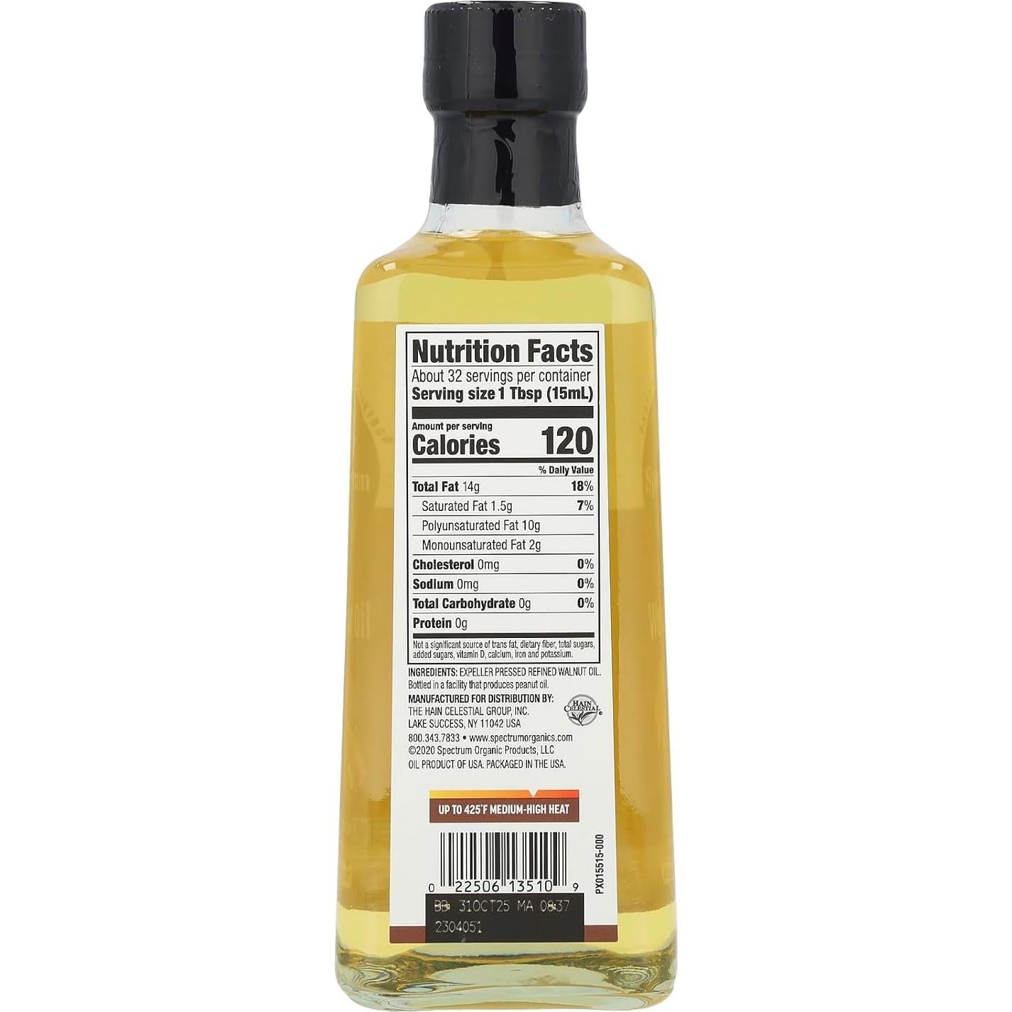 Aceite de Nuez Spectrum Culinary 473 ml Prensado en Frío