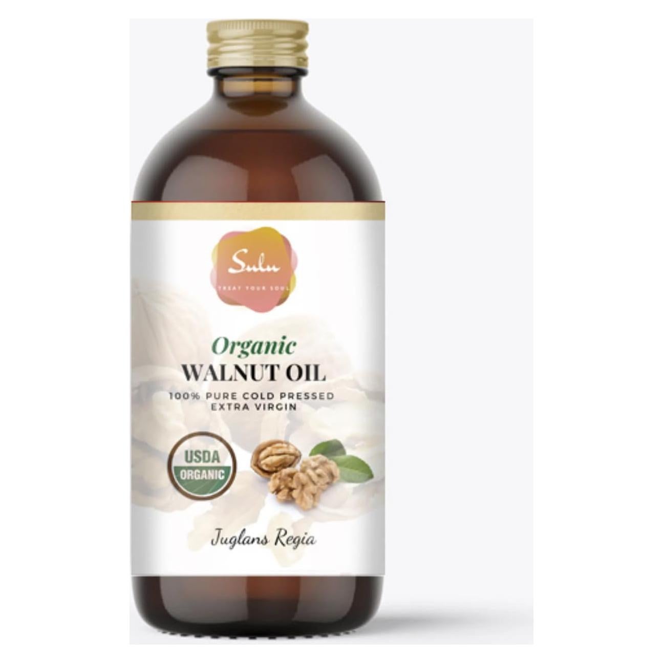 Aceite de Nuez Orgánico SULU 236.6 ml Prensado en Frío