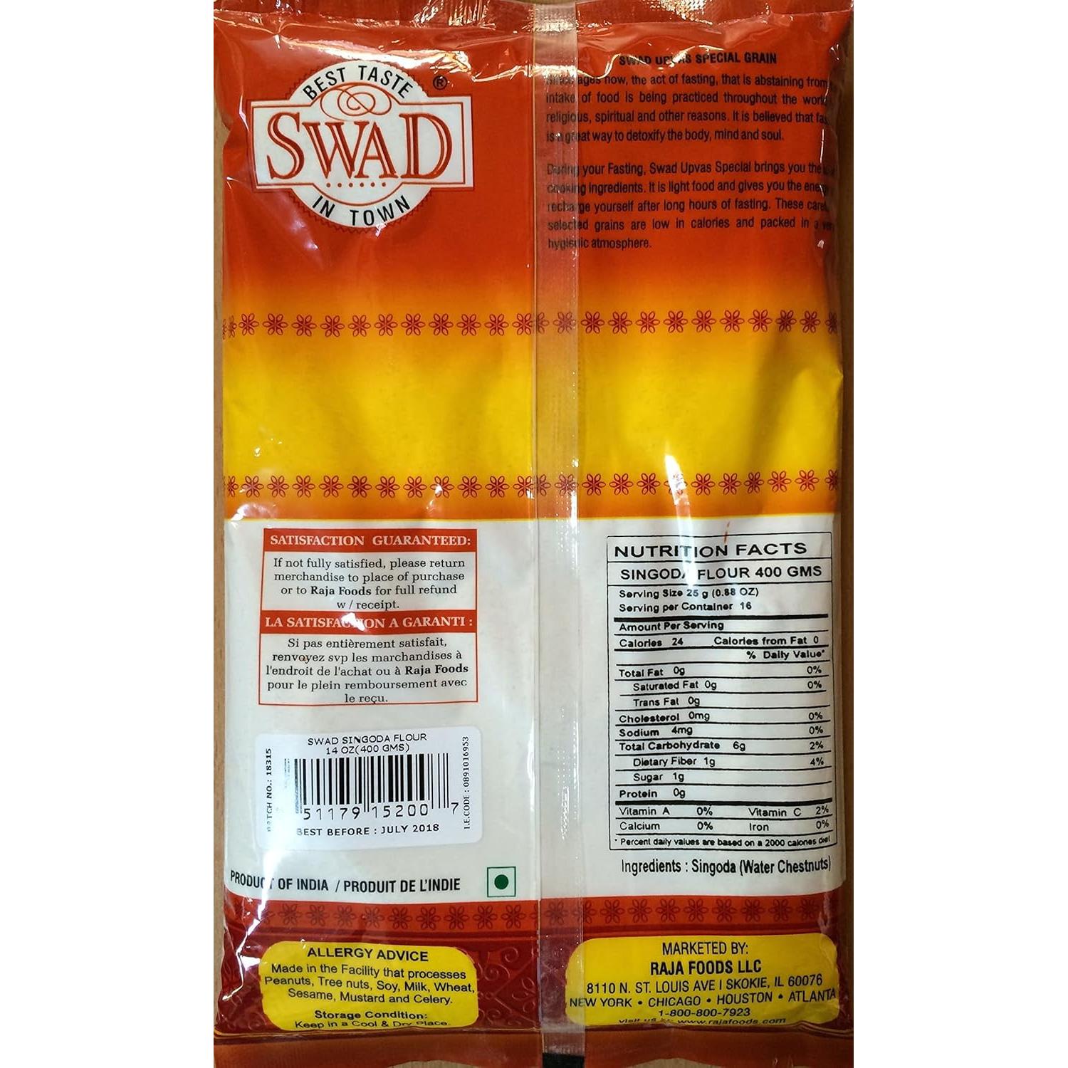 Harina de Castaña de Agua Swad 396g - Libre de Gluten