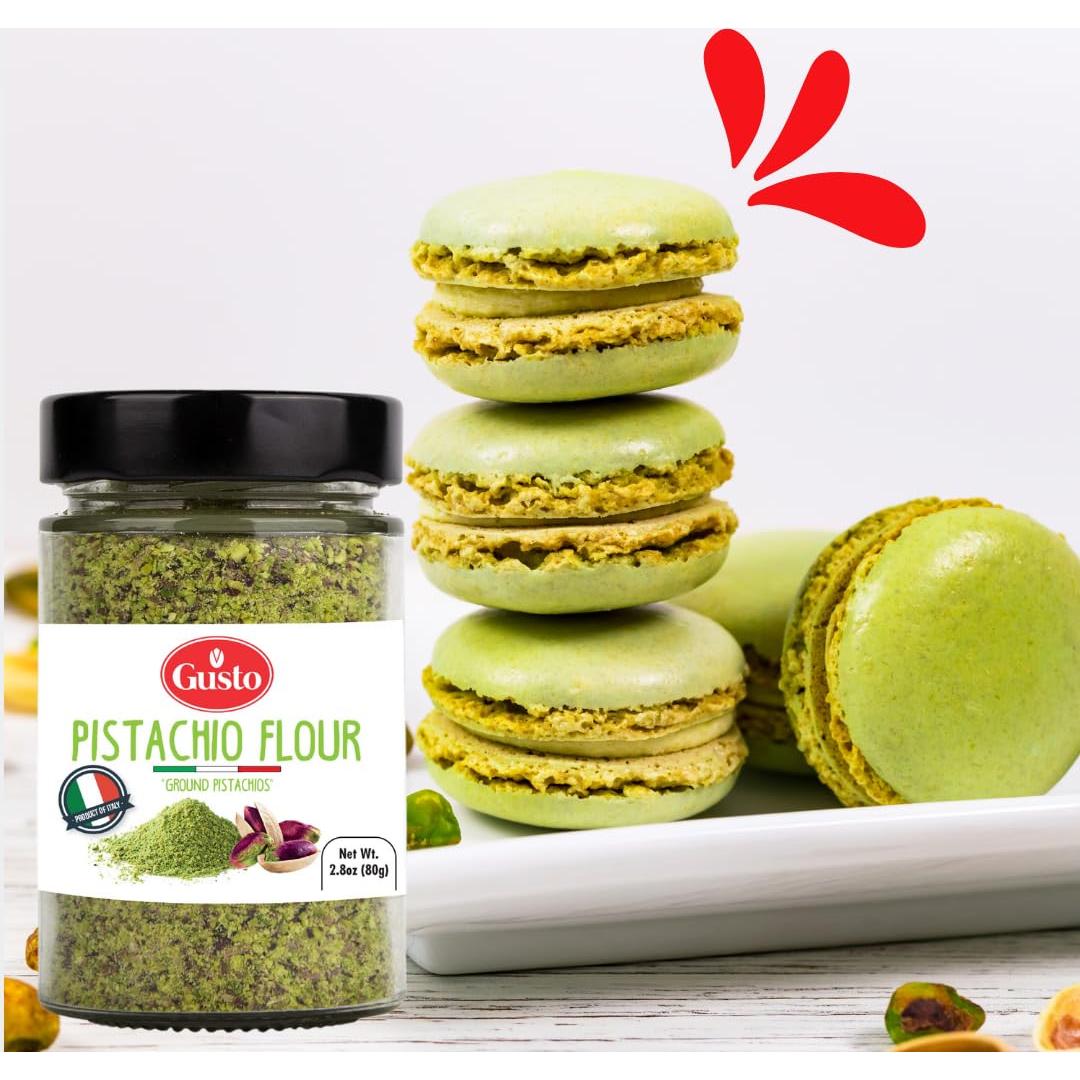 Harina de Pistacho GUSTO ETNA 80 g Sin Gluten Alta en Proteínas