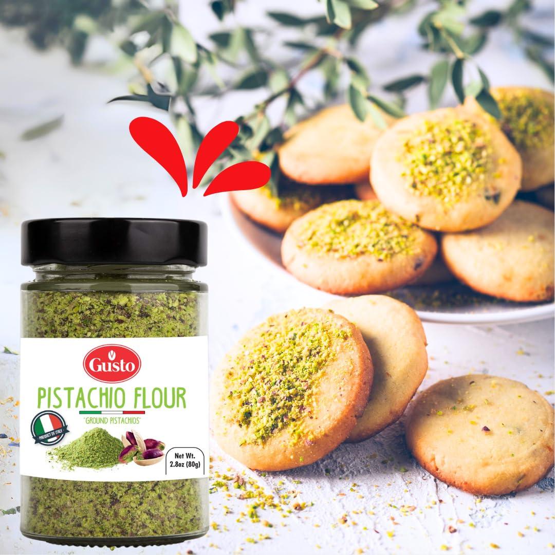 Harina de Pistacho GUSTO ETNA 80 g Sin Gluten Alta en Proteínas