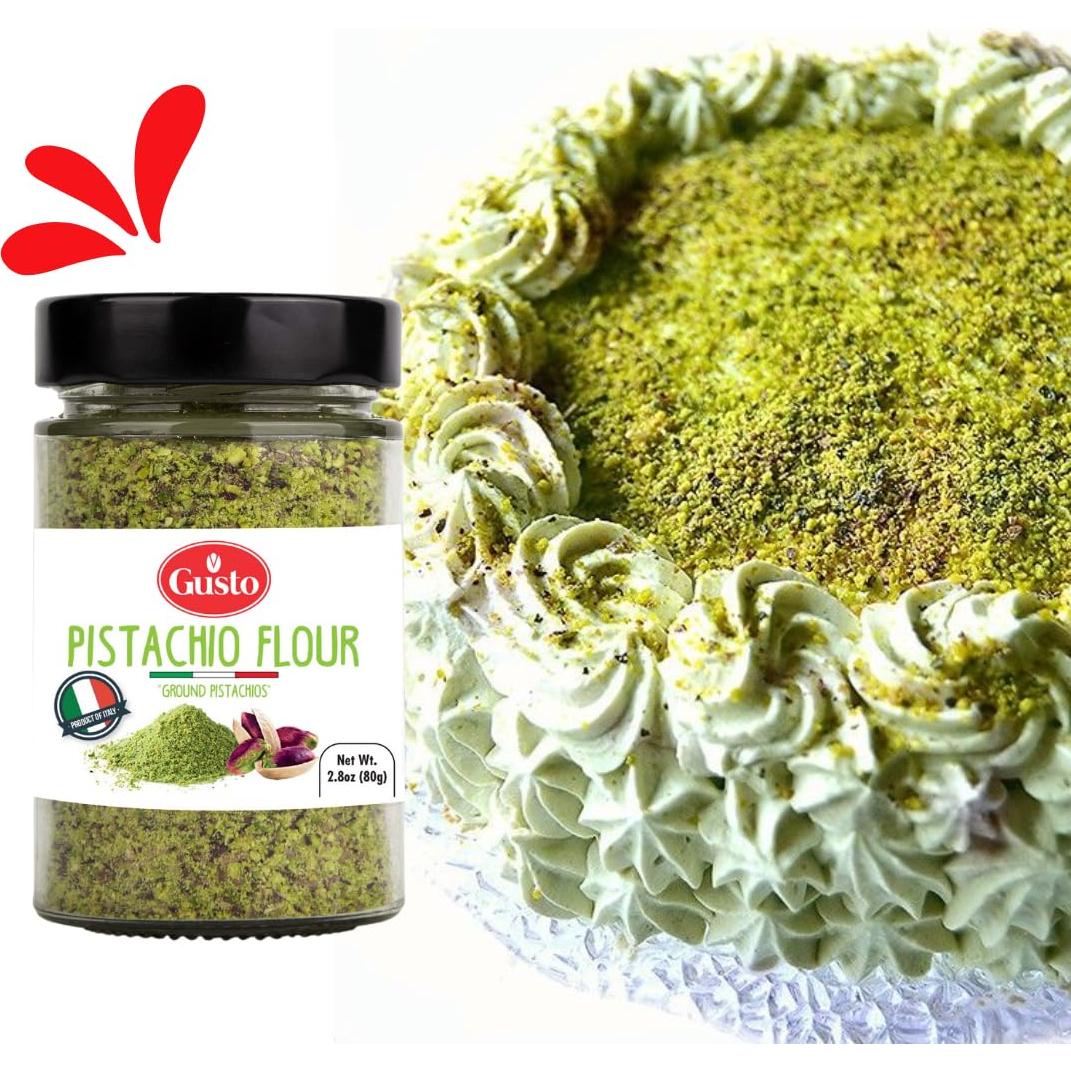 Harina de Pistacho GUSTO ETNA 80 g Sin Gluten Alta en Proteínas