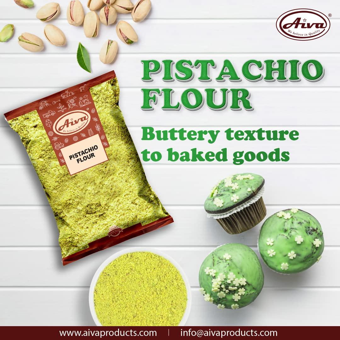 Harina de Pistacho Aiva 200g - Sin Conservantes, Ideal para Hornear