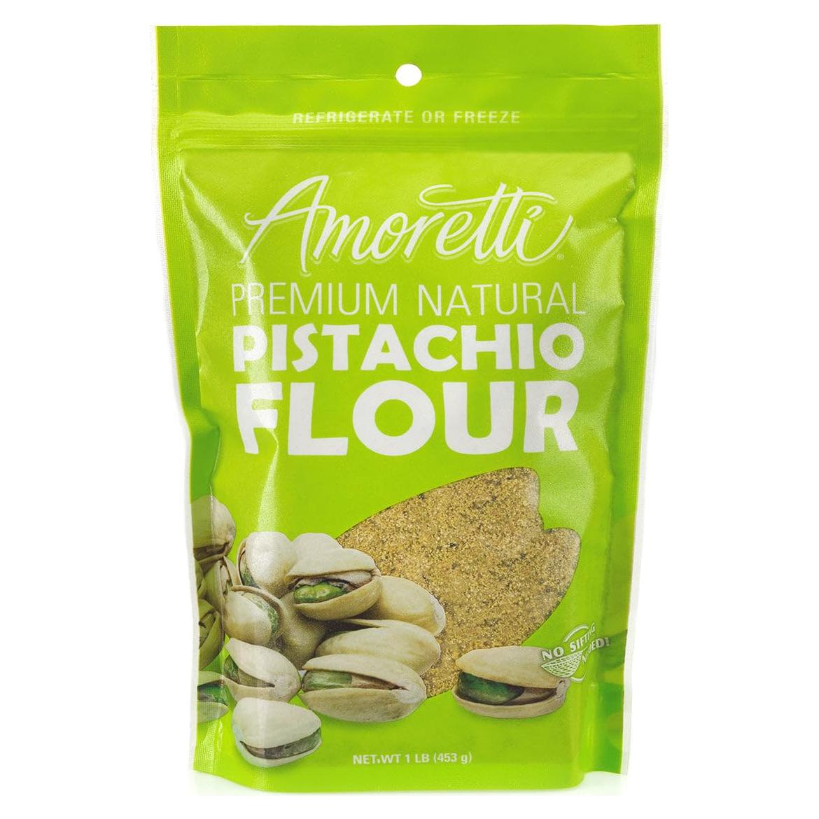 Harina de Pistacho Natural Amoretti 0.45 kg Sin Gluten
