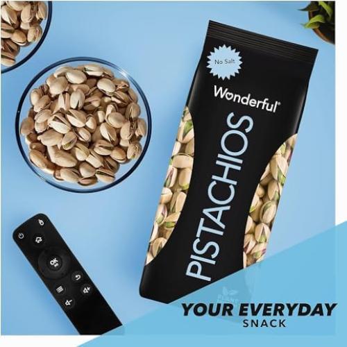 Pistachos Maravillosos Sin Sal en Cáscara 0.45 kg - Snack Saludable