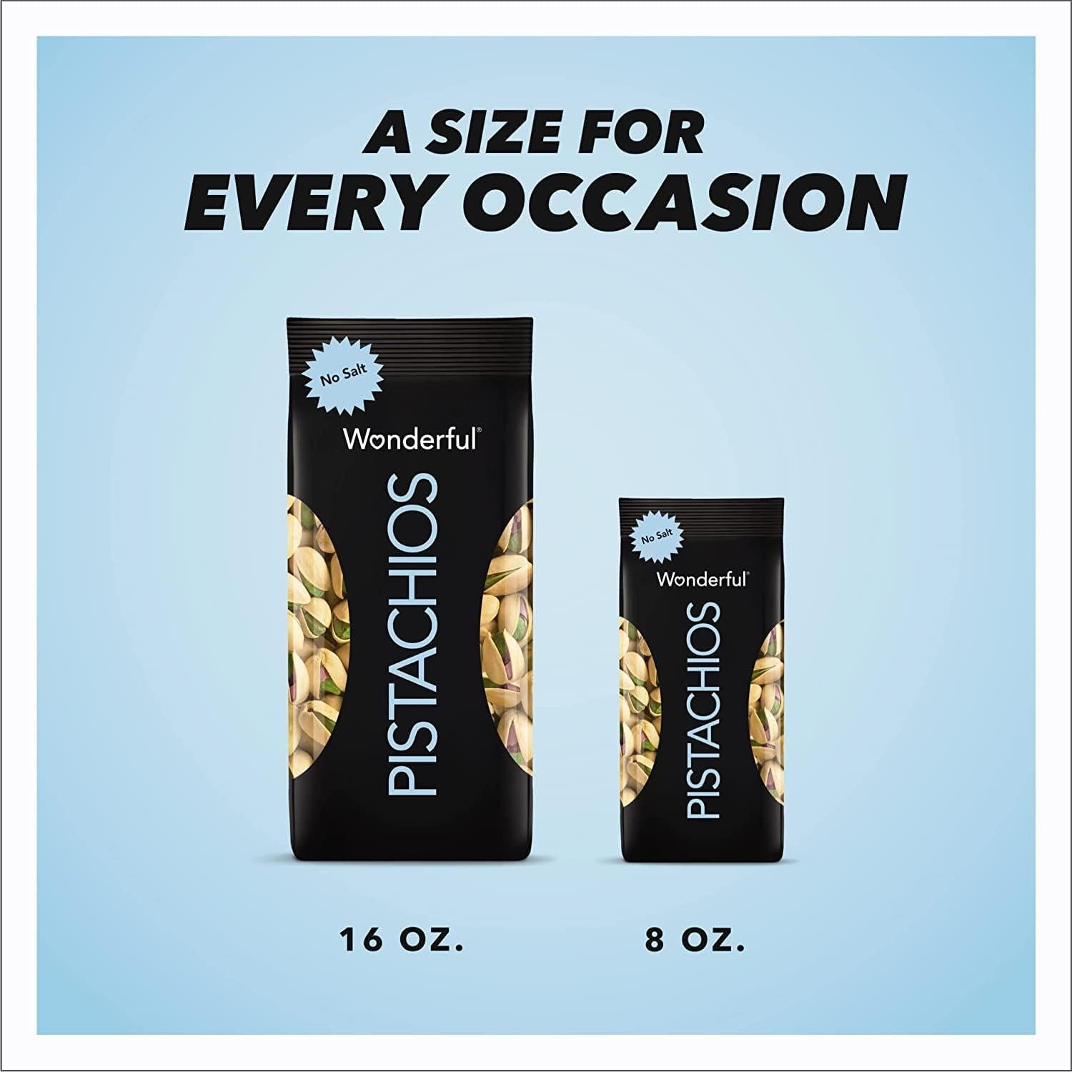 Pistachos Maravillosos Sin Sal en Cáscara 0.45 kg - Snack Saludable