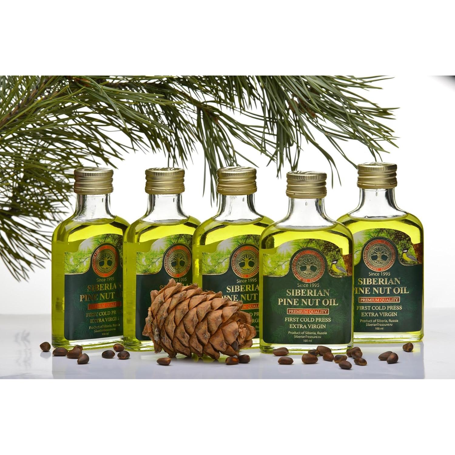 Aceite de Piñón Siberiano 100 ml Extra Virgen Primera Prensada