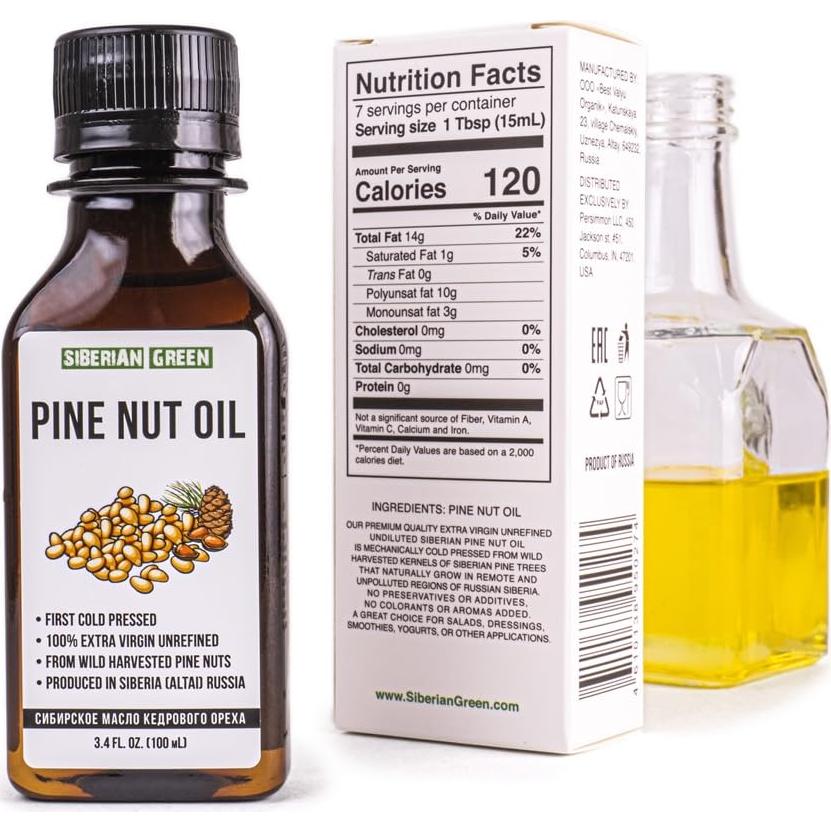 Aceite de Piñón Siberiano Best Value 100ml 100% Natural Extra Virgen