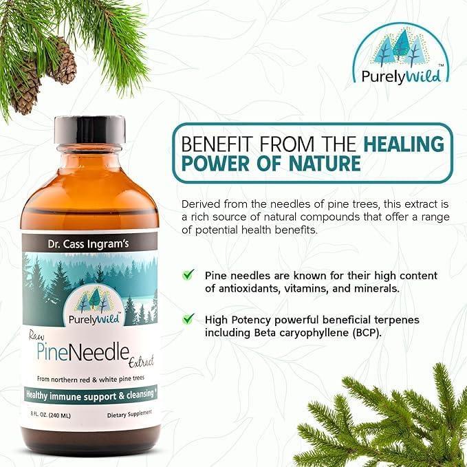 Extracto de Aguja de Pino Puramente Salvaje 240 ml - Dr. Cass Ingram