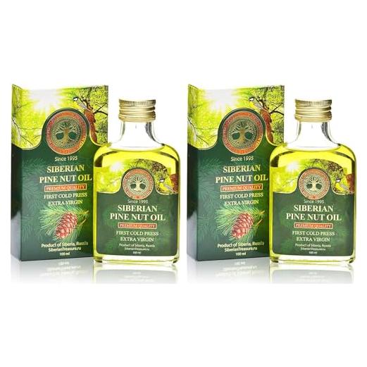 Aceite de Piñón Siberiano Extra Virgen 200 Ml - Prensado en Frío