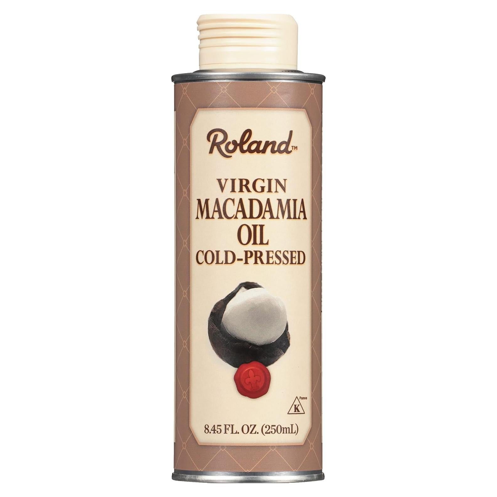 Aceite de Macadamia Virgen Roland Foods 240 ml Prensado en Frío