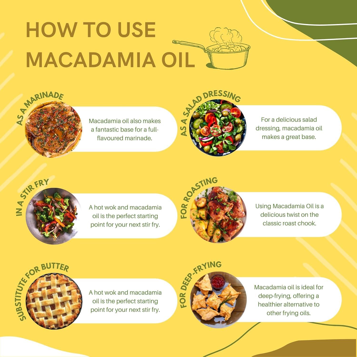 Aceite de Macadamia Jindilli Puro 1.89 L Prensado en Frío