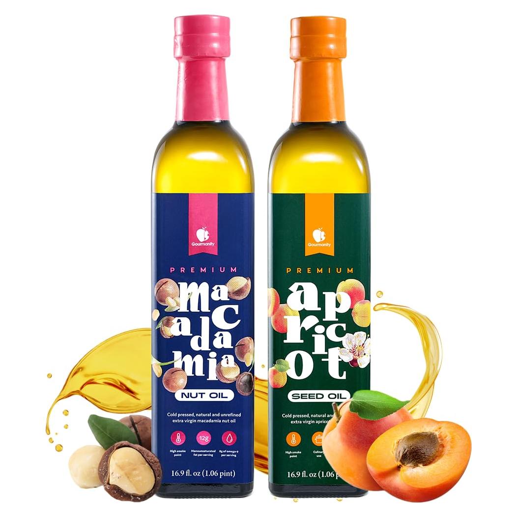 Aceite de Nuez de Macadamia y Albaricoque Gourmanity 500ml