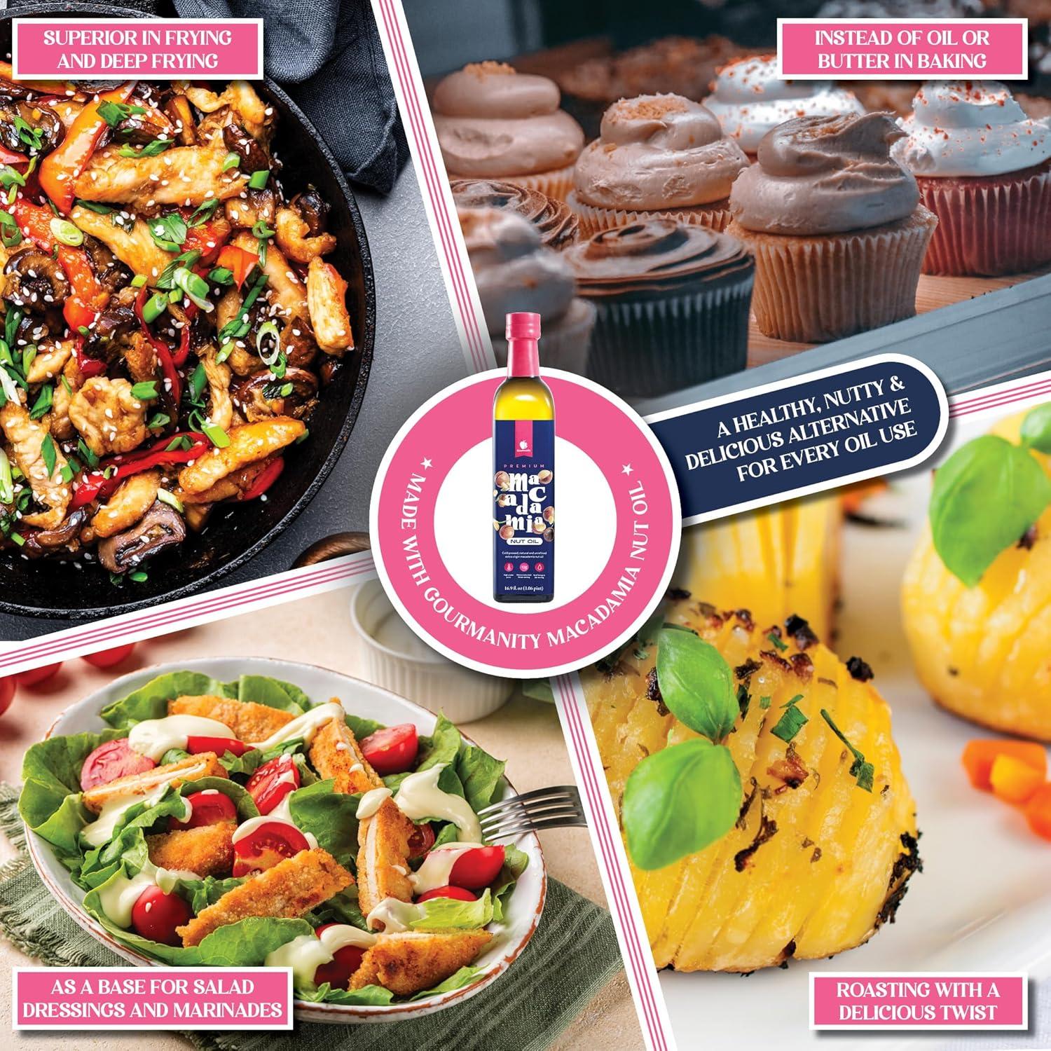 Aceite de Nuez de Macadamia y Albaricoque Gourmanity 500ml