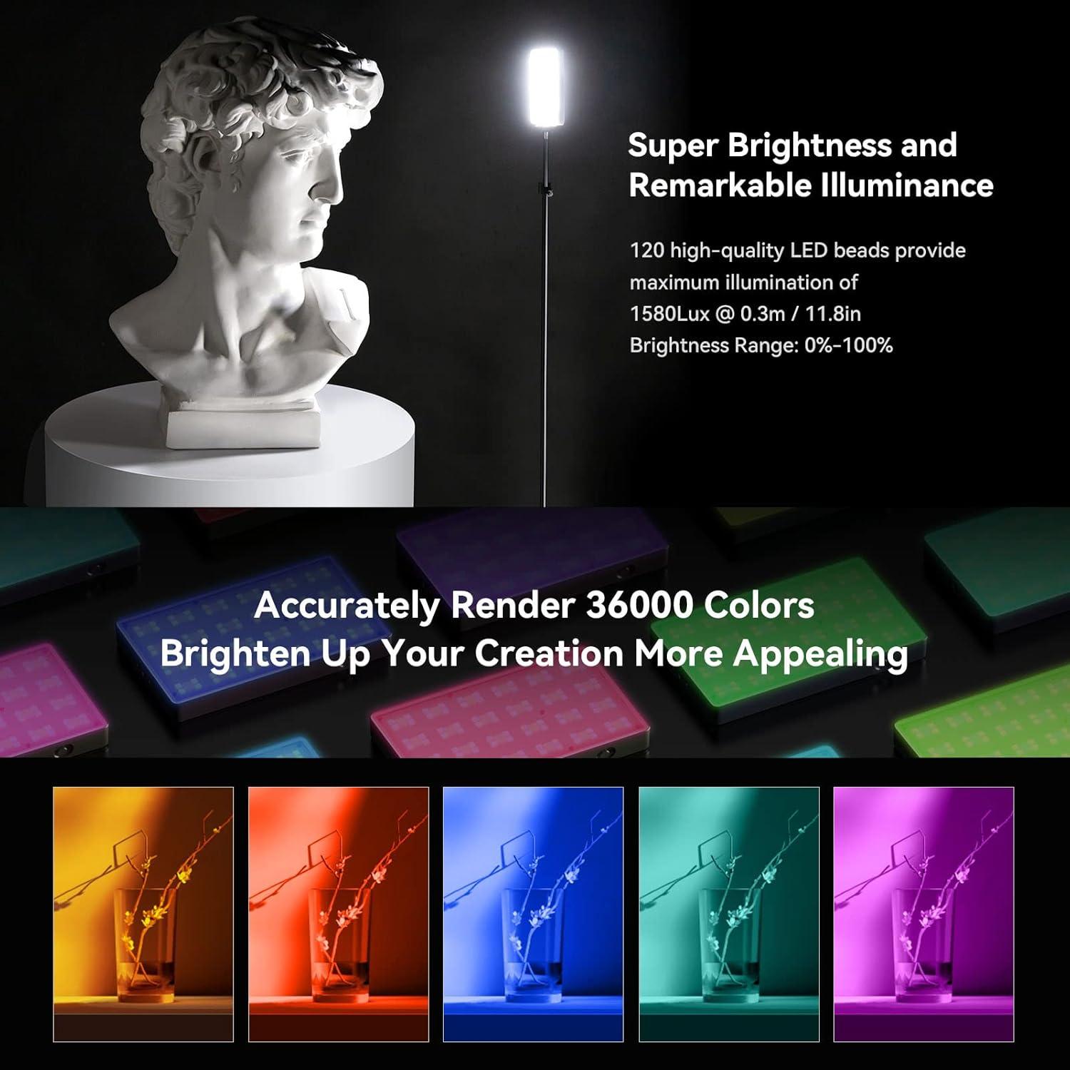 Luz de Video RGB SmallRig RM120 5000mAh 180 Minutos 7W