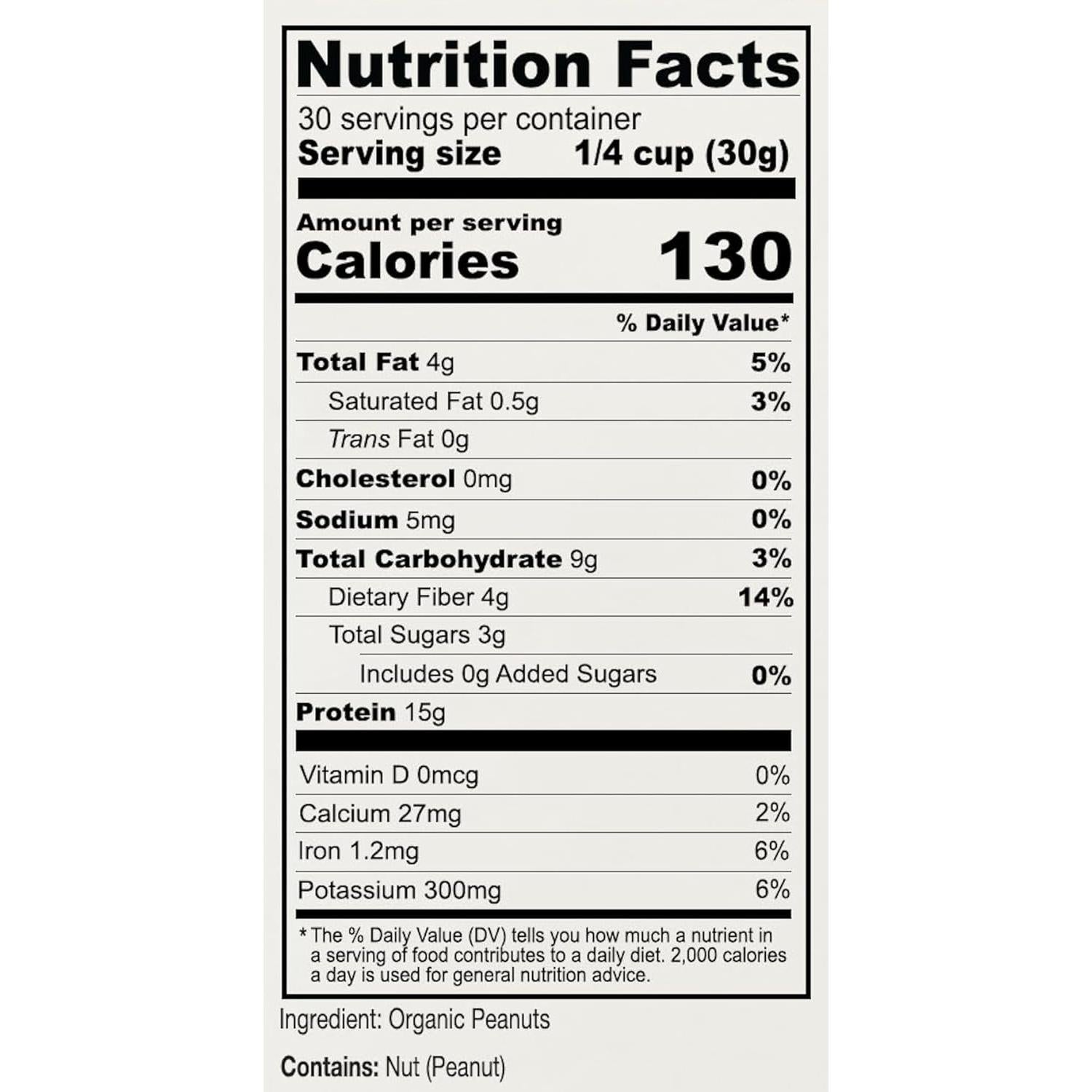 Harina de Cacahuate Orgánica Anthony 0.91 kg Desgrasada Sin Gluten