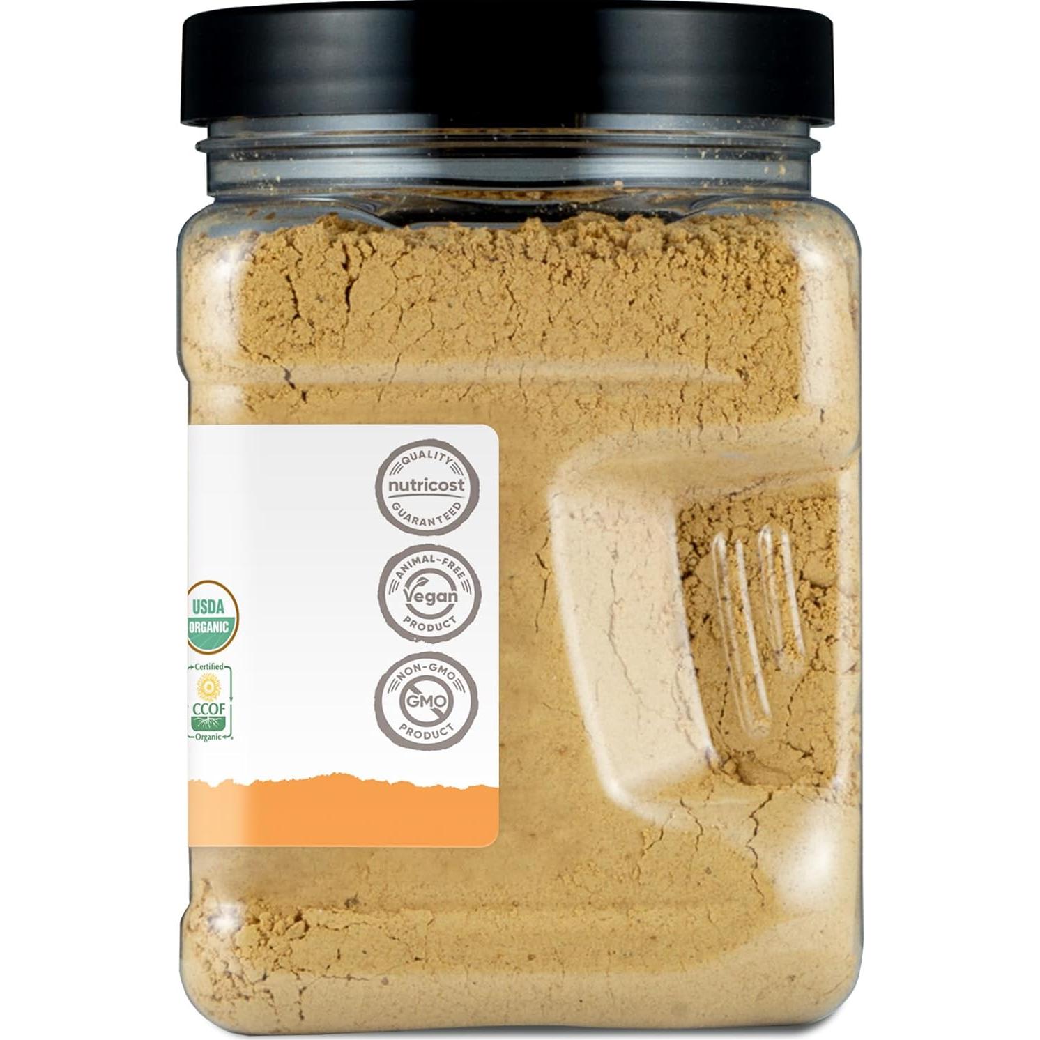 Harina de Mantequilla de Maní Orgánica Nutricost 360 g - 30 Porciones