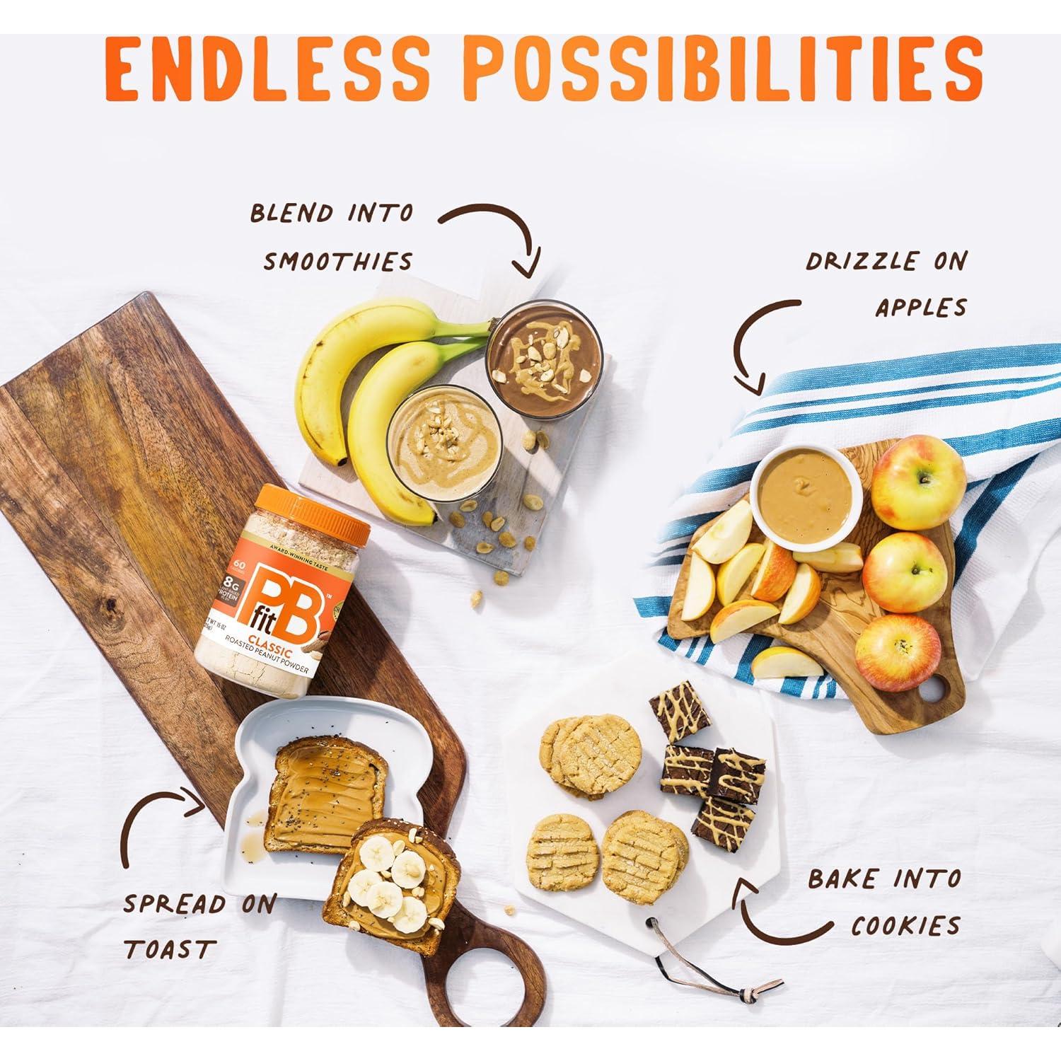 PBfit Polvo de Mantequilla de Maní Clásico 425g - Bajo en Grasa