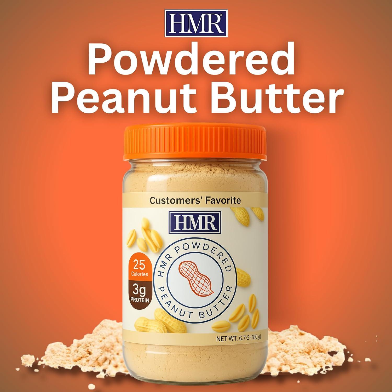 HMR Polvo de Mantequilla de Maní 190.5g | Bajo en Calorías