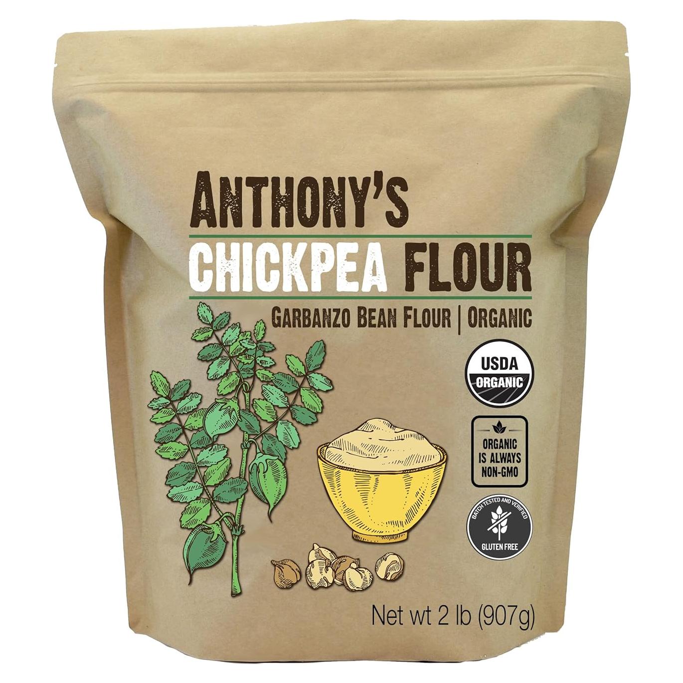 Harina de Garbanzo Orgánica Anthony 0.91 kg Sin Gluten