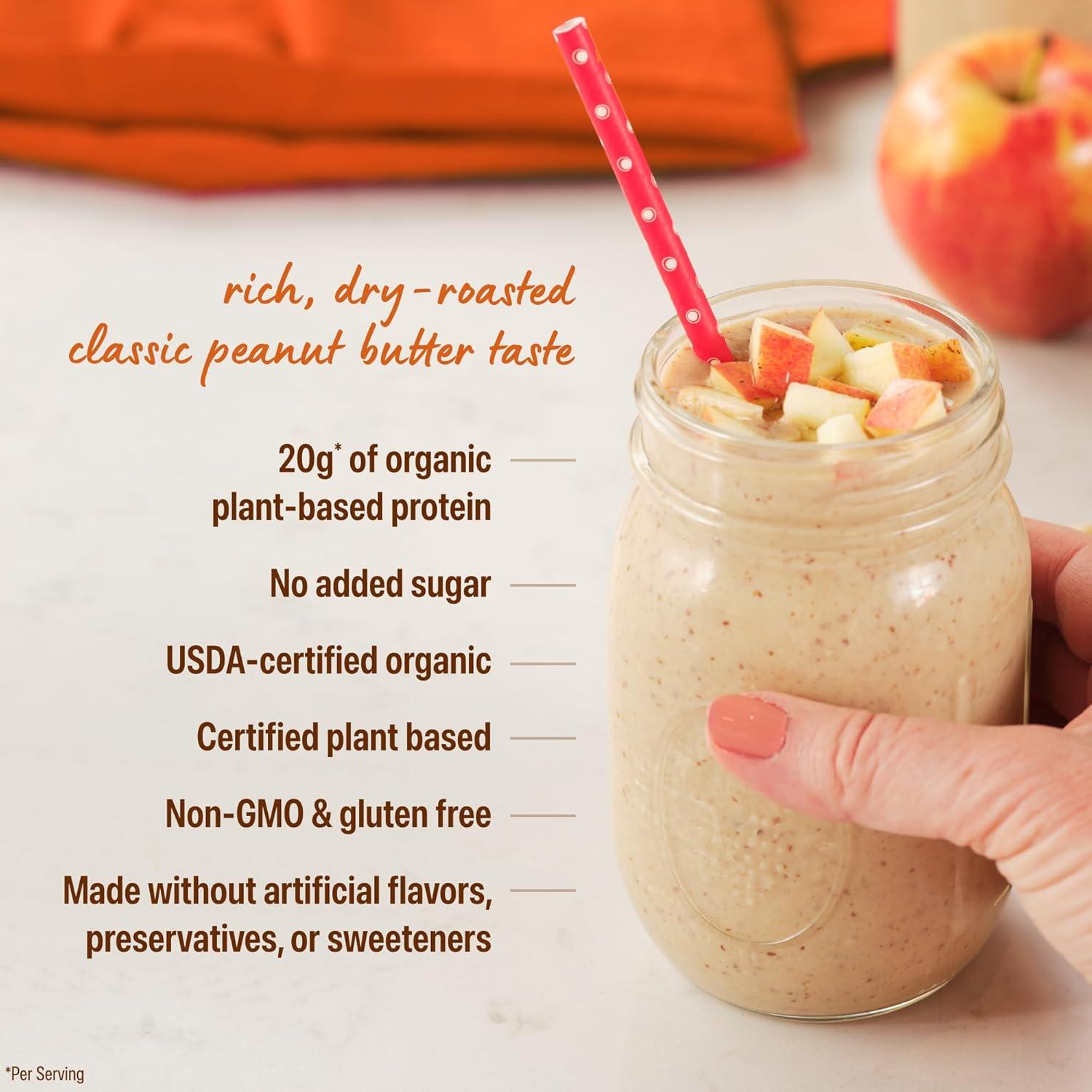 Polvo de Proteína Vegetal Orgánica Orgain Mantequilla de Maní 0.53 kg