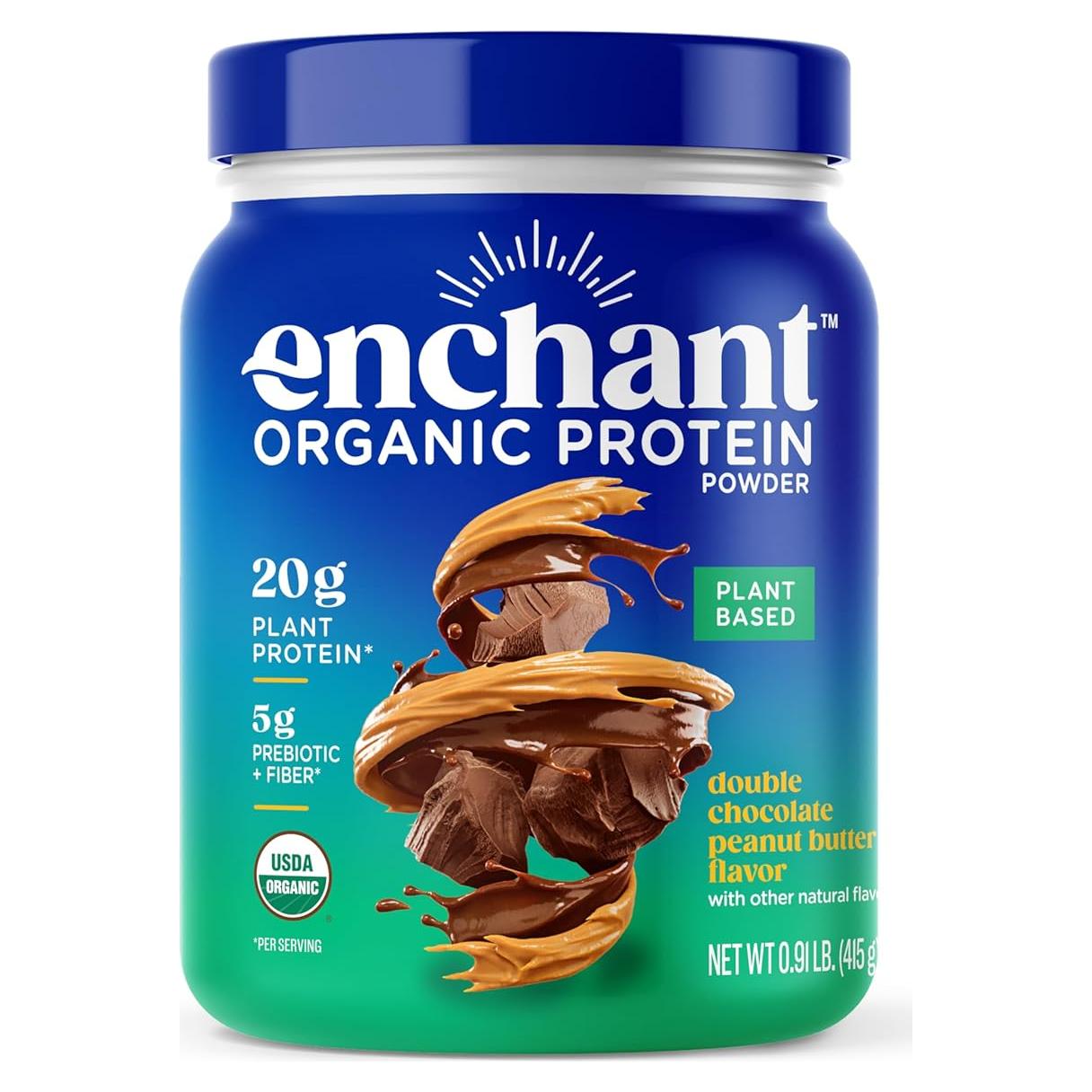 Polvo de Proteína Orgánica Enchant 412g Chocolate y Maní