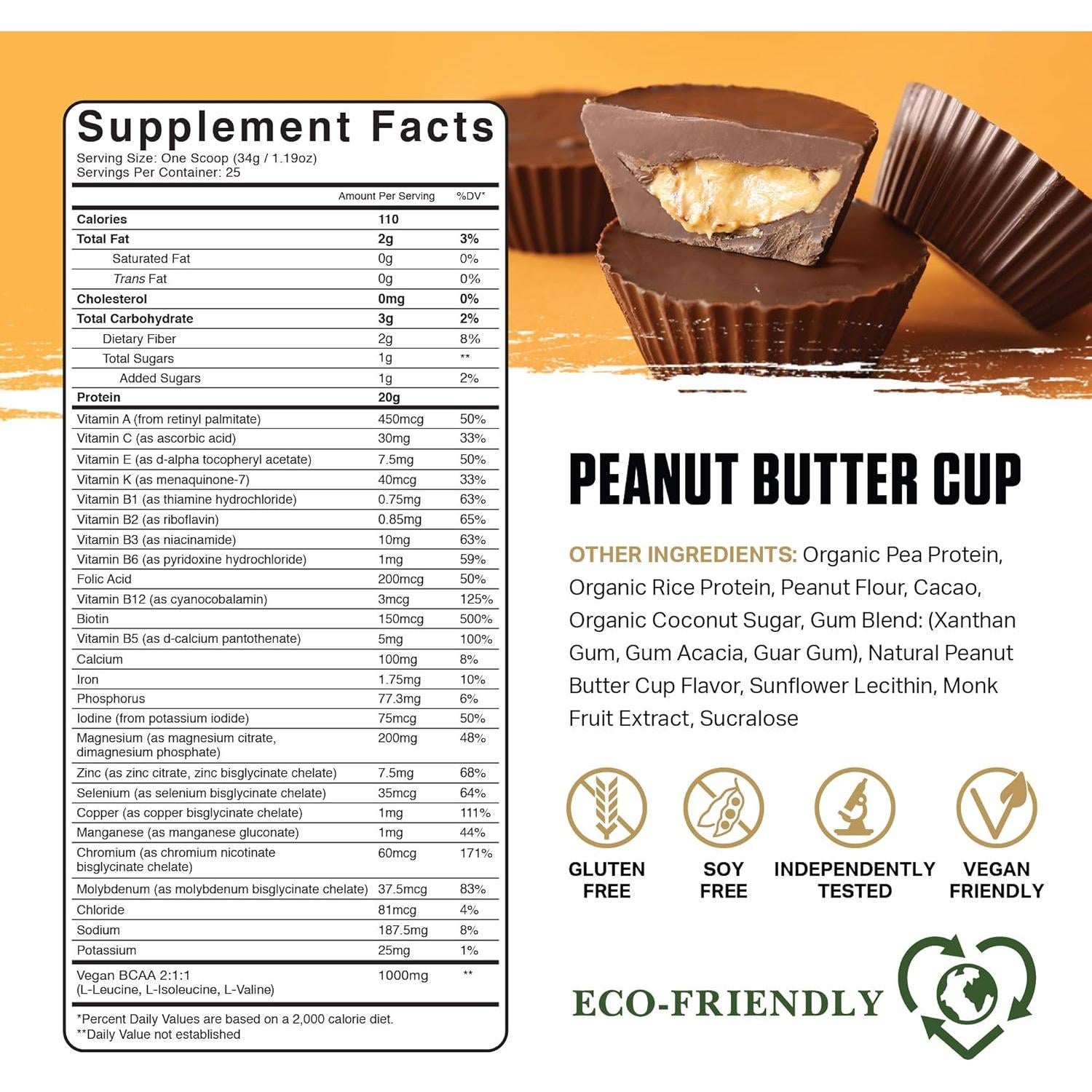 Proteína Vegetal Ambrosia Planta 0.79kg - Taza Mantequilla Maní