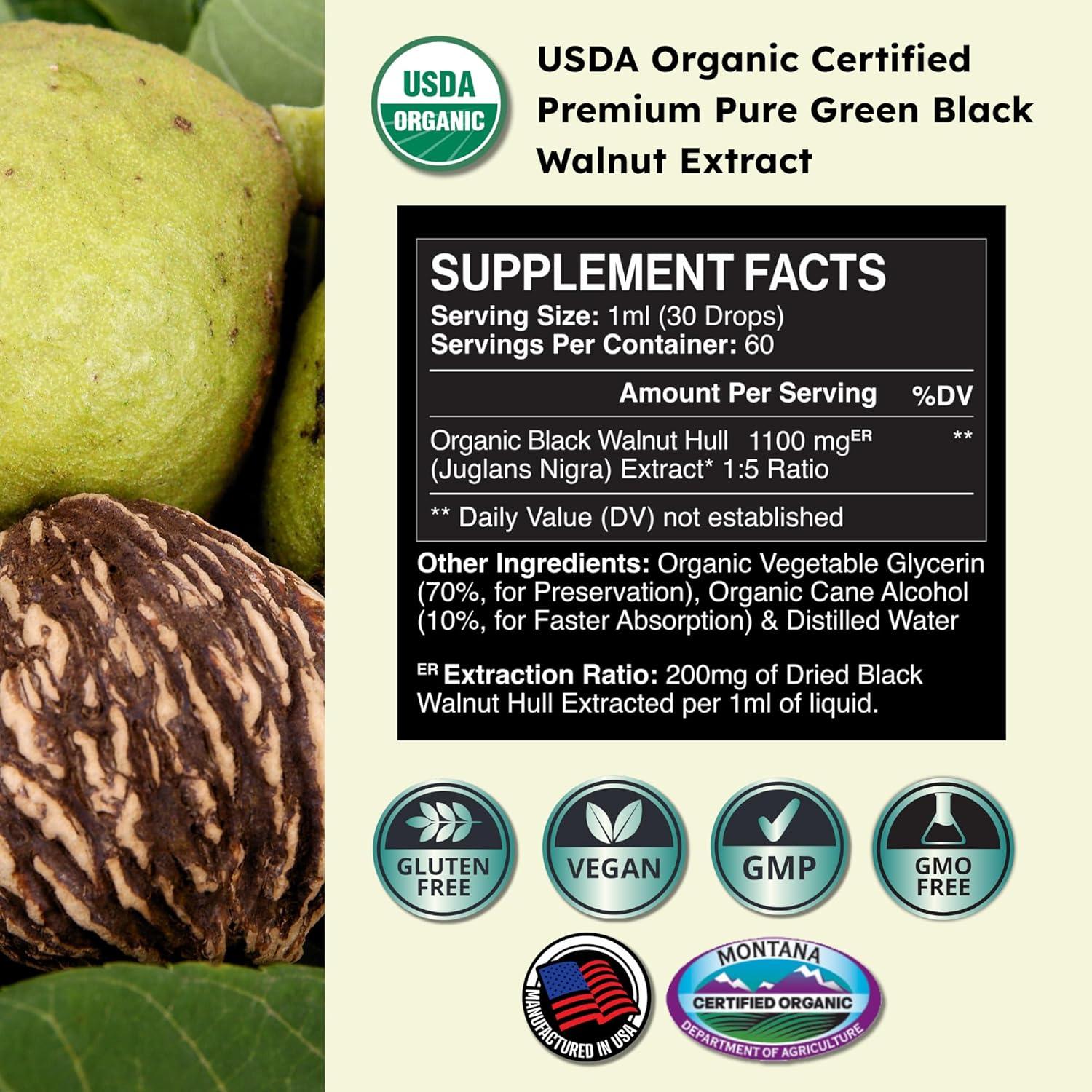 Extracto Orgánico de Nuez Negra Verde y Ajo Zenmen - 60ml